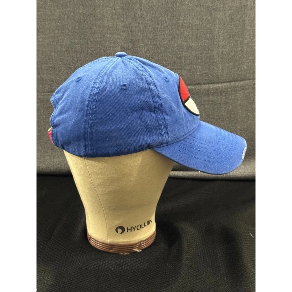 Bioworld Pokémon Baseball Cap Boy One Size Blue Pokeball logo Adjustable Dad Hat